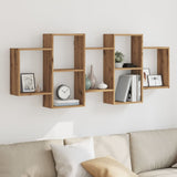 vidaXL Wall Shelf Artisian Oak 159x18x65 cm Engineered Wood