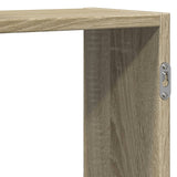 vidaXL Wall Shelf Sonoma Oak 129x18x42 cm Engineered Wood