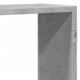 vidaXL Wall Shelf Concrete Grey 129x18x42 cm Engineered Wood