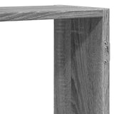 vidaXL Wall Shelf Grey Sonoma 129x18x42 cm Engineered Wood