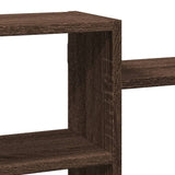 vidaXL Wall Shelf Brown Oak 129x18x42 cm Engineered Wood