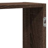 vidaXL Wall Shelf Brown Oak 129x18x42 cm Engineered Wood