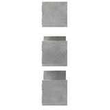 vidaXL Wall Shelves 3 pcs Concrete Grey 80x18x18 cm Engineered Wood