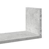 vidaXL Wall Shelves 3 pcs Concrete Grey 80x18x18 cm Engineered Wood