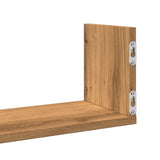 vidaXL Wall Shelves 3 pcs Artisian Oak 80x18x18 cm Engineered Wood