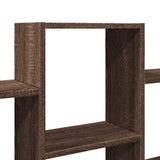 vidaXL Wall Shelf Brown Oak 159x18x66 cm Engineered Wood