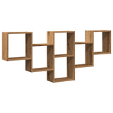 vidaXL Wall Shelf Artisian Oak 159x18x66 cm Engineered Wood