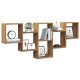 vidaXL Wall Shelf Artisian Oak 159x18x66 cm Engineered Wood