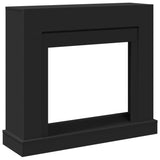 vidaXL Fireplace Surround Black 100x30x87.5 cm Engineered Wood