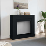 vidaXL Fireplace Surround Black 100x30x87.5 cm Engineered Wood