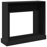 vidaXL Fireplace Surround Black 100x30x87.5 cm Engineered Wood