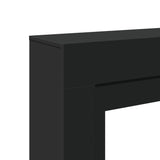 vidaXL Fireplace Surround Black 100x30x87.5 cm Engineered Wood