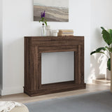 vidaXL Fireplace Surround Brown Oak 100x30x87.5 cm Engineered Wood