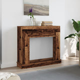 vidaXL Fireplace Surround Old Wood 100x30x87.5 cm Engineered Wood