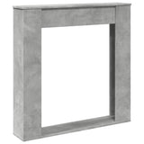 vidaXL Fireplace Surround Concrete Grey 100x20x100 cm Engineered Wood