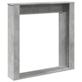 vidaXL Fireplace Surround Concrete Grey 100x20x100 cm Engineered Wood