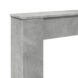 vidaXL Fireplace Surround Concrete Grey 100x20x100 cm Engineered Wood