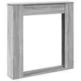 vidaXL Fireplace Surround Grey Sonoma 100x20x100 cm Engineered Wood