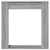 vidaXL Fireplace Surround Grey Sonoma 100x20x100 cm Engineered Wood