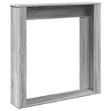 vidaXL Fireplace Surround Grey Sonoma 100x20x100 cm Engineered Wood