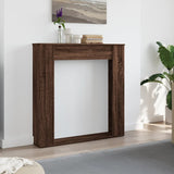 vidaXL Fireplace Surround Brown Oak 100x20x100 cm Engineered Wood