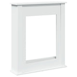 vidaXL Fireplace Surround White 75x20x87.5 cm Engineered Wood