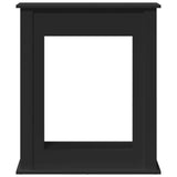 vidaXL Fireplace Surround Black 75x20x87.5 cm Engineered Wood