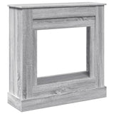 vidaXL Fireplace Surround Grey Sonoma 90x30x90 cm Engineered Wood