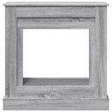 vidaXL Fireplace Surround Grey Sonoma 90x30x90 cm Engineered Wood