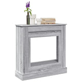 vidaXL Fireplace Surround Grey Sonoma 90x30x90 cm Engineered Wood