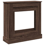 vidaXL Fireplace Surround Brown Oak 90x30x90 cm Engineered Wood