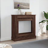 vidaXL Fireplace Surround Brown Oak 90x30x90 cm Engineered Wood