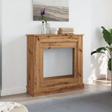 vidaXL Fireplace Surround Artisan Oak 90x30x90 cm Engineered Wood