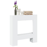 vidaXL Fireplace Surround White 81x18x82 cm Engineered Wood