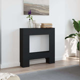 vidaXL Fireplace Surround Black 81x18x82 cm Engineered Wood