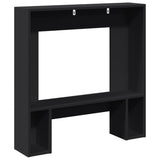 vidaXL Fireplace Surround Black 81x18x82 cm Engineered Wood