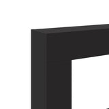 vidaXL Fireplace Surround Black 81x18x82 cm Engineered Wood