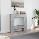 vidaXL Fireplace Surround Concrete Grey 81x18x82 cm Engineered Wood