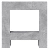 vidaXL Fireplace Surround Concrete Grey 81x18x82 cm Engineered Wood