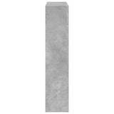 vidaXL Fireplace Surround Concrete Grey 81x18x82 cm Engineered Wood