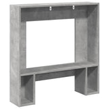 vidaXL Fireplace Surround Concrete Grey 81x18x82 cm Engineered Wood