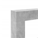 vidaXL Fireplace Surround Concrete Grey 81x18x82 cm Engineered Wood