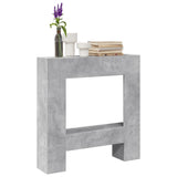 vidaXL Fireplace Surround Concrete Grey 81x18x82 cm Engineered Wood