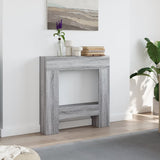 vidaXL Fireplace Surround Grey Sonoma 81x18x82 cm Engineered Wood