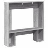 vidaXL Fireplace Surround Grey Sonoma 81x18x82 cm Engineered Wood