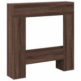 vidaXL Fireplace Surround Brown Oak 81x18x82 cm Engineered Wood