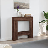 vidaXL Fireplace Surround Brown Oak 81x18x82 cm Engineered Wood