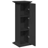 vidaXL Display Stand with Storage Black 31x30x90 cm Engineered Wood