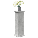 vidaXL Display Stand with Storage Concrete Grey 31x30x90 cm Engineered Wood