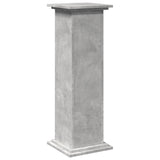 vidaXL Display Stand with Storage Concrete Grey 31x30x90 cm Engineered Wood